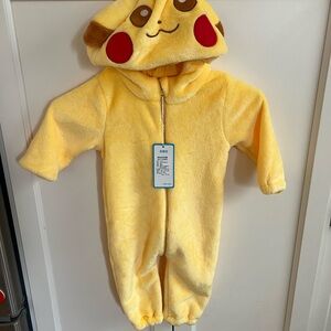 Yellow Pikachu Kids One Piece 3-6m